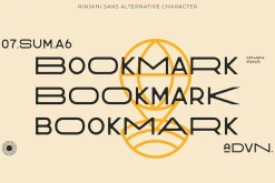 Rinjani Sans - Wide Stretch Typeface