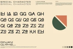 Rinjani Sans - Wide Stretch Typeface