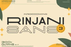 Rinjani Sans - Wide Stretch Typeface