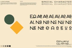 Rinjani Sans - Wide Stretch Typeface