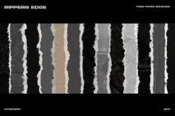 Rippers Edge Torn Paper Brushes