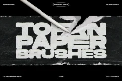 Rippers Edge Torn Paper Brushes
