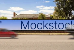 Roadside Property Hoarding Mockup