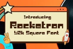 Rocketron – Y2k Square Font