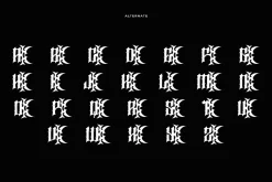 Rock Glempo - Music Font