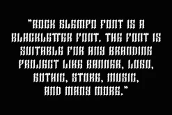 Rock Glempo - Music Font