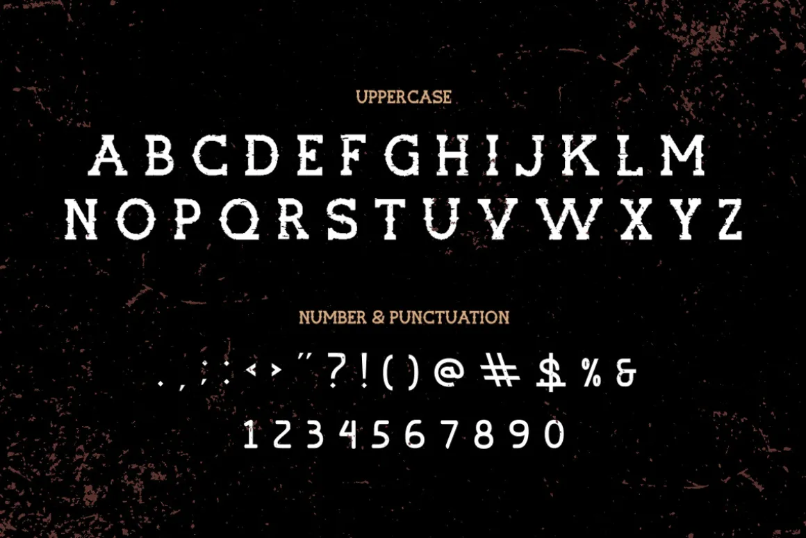 Rockrough Distressed Slab Serif Font