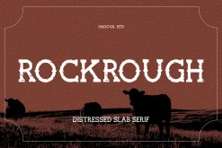 Rockrough Distressed Slab Serif Font