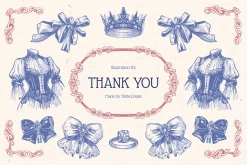 Rococo Wedding | Illustration Kit