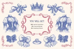 Rococo Wedding | Illustration Kit