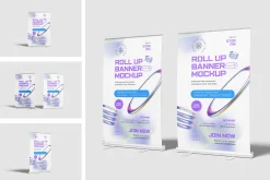 Roll Up Banner Mockup