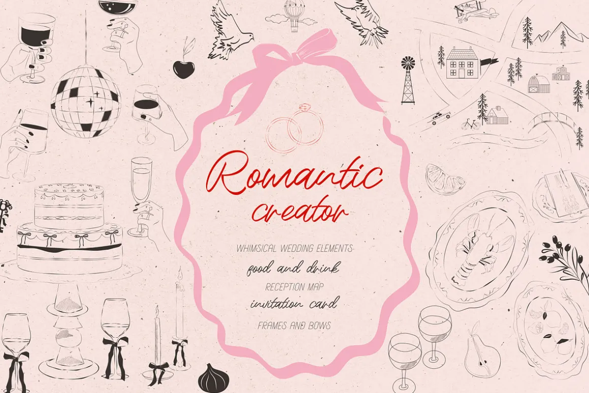 Romantic creator. Whimsical Wedding