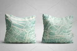 Rome Italy City Map in Retro Style.