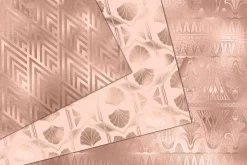 Rose Gold Art Deco Patterns