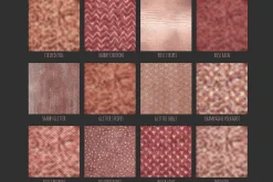 Rose gold foil patterns