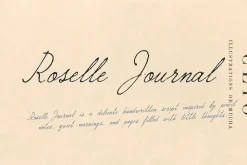 Roselle Journal | Script Font