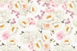 Rose Pink Watercolor Floral