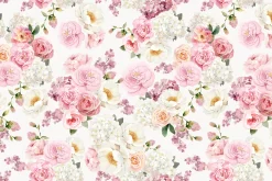 Rose Pink Watercolor Floral