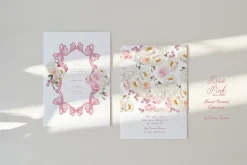 Rose Pink Watercolor Floral