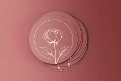 Roses Floral Line Art