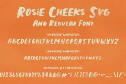 Rosie Cheeks Font - SVG & Regular