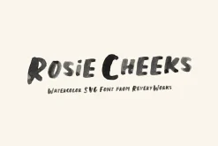 Rosie Cheeks Font - SVG & Regular