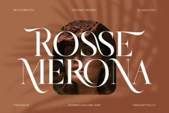Rosse Merona Modern Serif Font