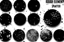 230 Rough Brushes for Procreate.
