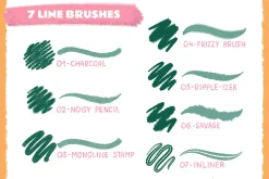 Rough & Raw Photoshop Brush Set