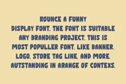 Rounce - Round Font