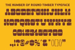 Round Timber Cowboy Display Font