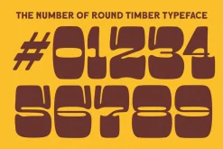 Round Timber Cowboy Display Font
