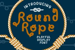 Round Rope - Playful Display Font