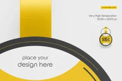 Round Shelf Wobbler Mockup Set