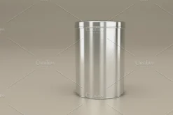 Round Tall Tin Can Packaging Mockup