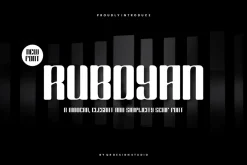 Ruboyan - Tall & Rounded Font