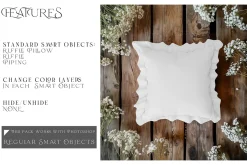 Ruffle Pillow Mockups