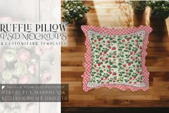 Ruffle Pillow Mockups