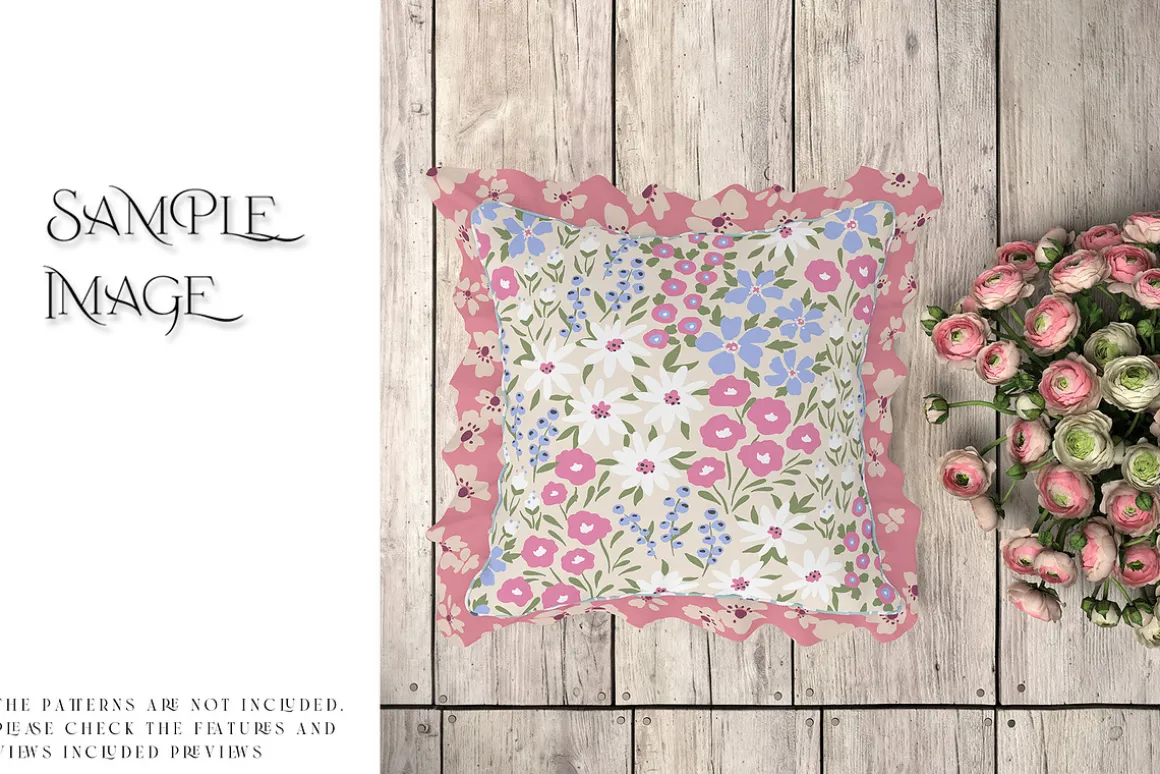 Ruffle Pillow Mockups