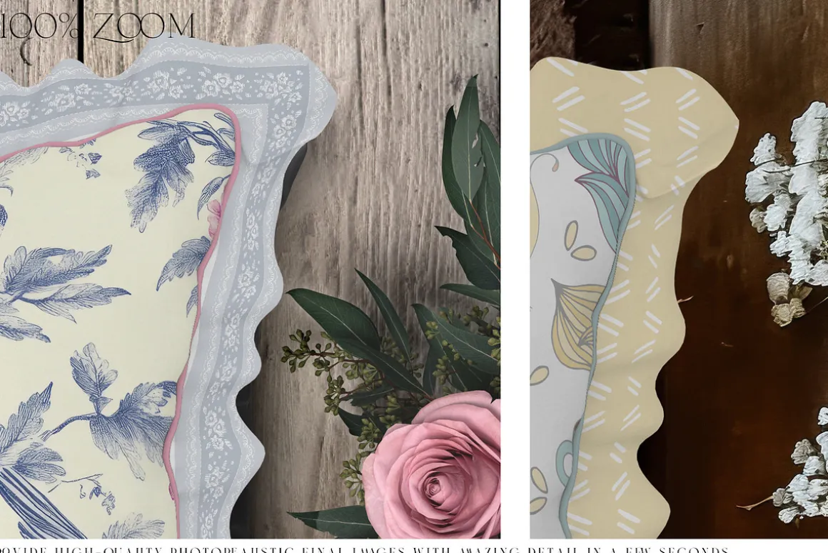 Ruffle Pillow Mockups