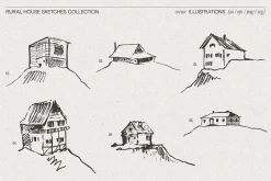 Rural House Sketches Collection