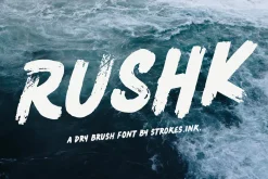 RUSHK - Dry Brush Font