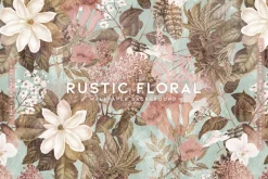 Rustic Floral Wallpaper