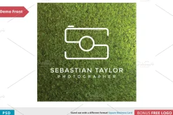 S - Square Business Card Template