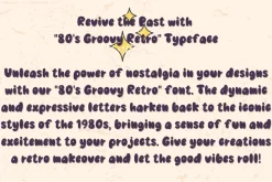 80s Groovy Retro - Handwritting
