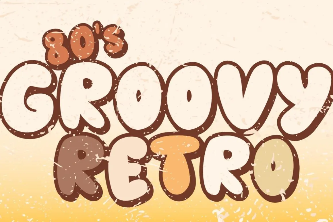 80s Groovy Retro - Handwritting