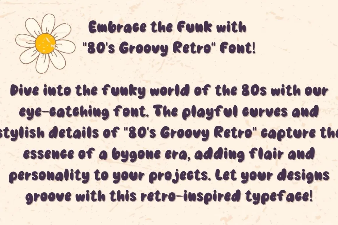 80s Groovy Retro - Handwritting