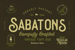 Sabatons - Vintage Font Duo