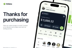 Sabipay - eWallet App UI Kit