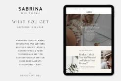 Sabrina Wix Website Template